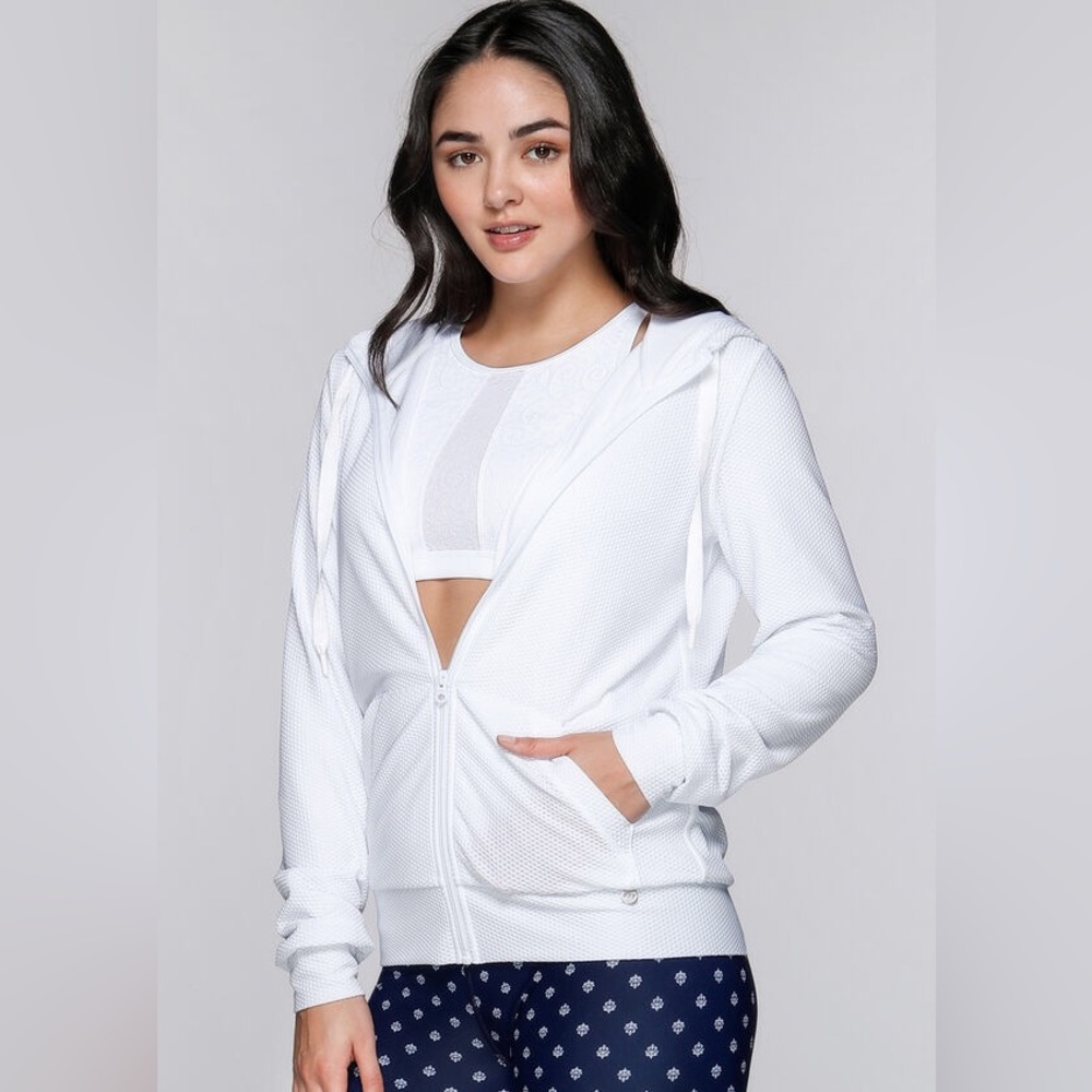 NWT Lorna Jane Arctic L/Slv Excel Zip Through Hoodie - size Small